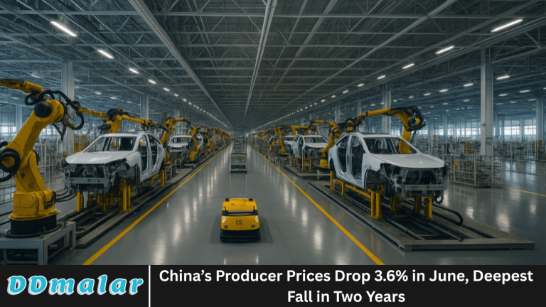 China’s Producer Prices Drop 3.6% in June, Deepest Fall in Two Years